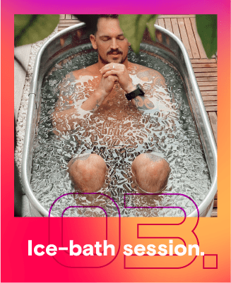 Sesión ice-bath para acompañantes.